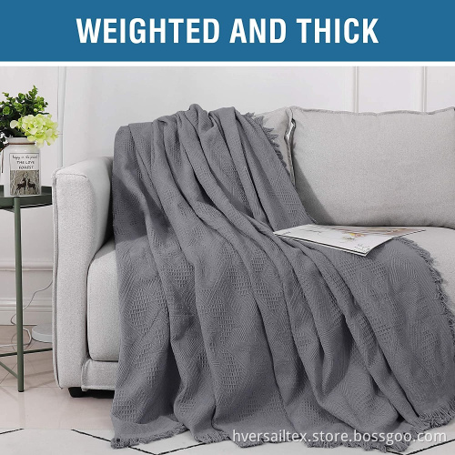 Cotton Sofa Towel Thick Woven Sofa Throw Cover